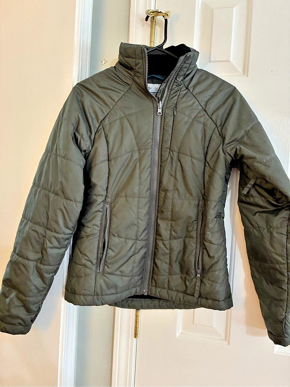 Columbia Interchange Quilted Puffer Jacket in Green Size Small